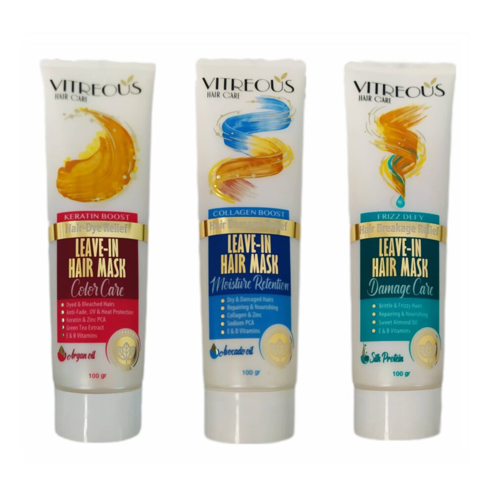 ماسک مو های بدون نیاز به آبکشی ویتروس (Vitreous) 100 میل
