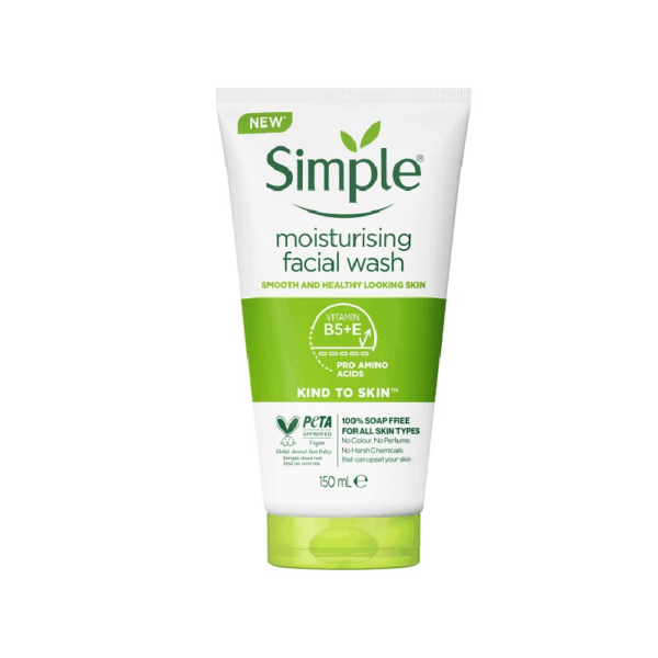 ژل شستشوی صورت سیمپل مدل Moisturizing حجم 150 میلی لیتر