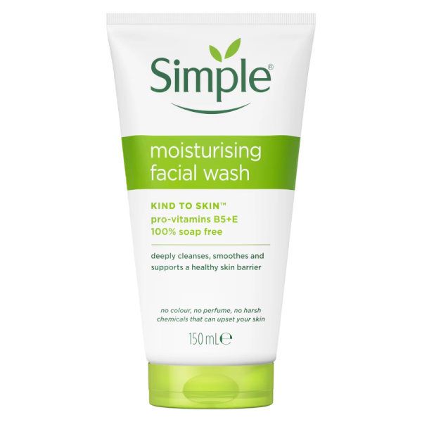 ژل شستشوی صورت سیمپل مدل Moisturizing حجم 150 میلی لیتر