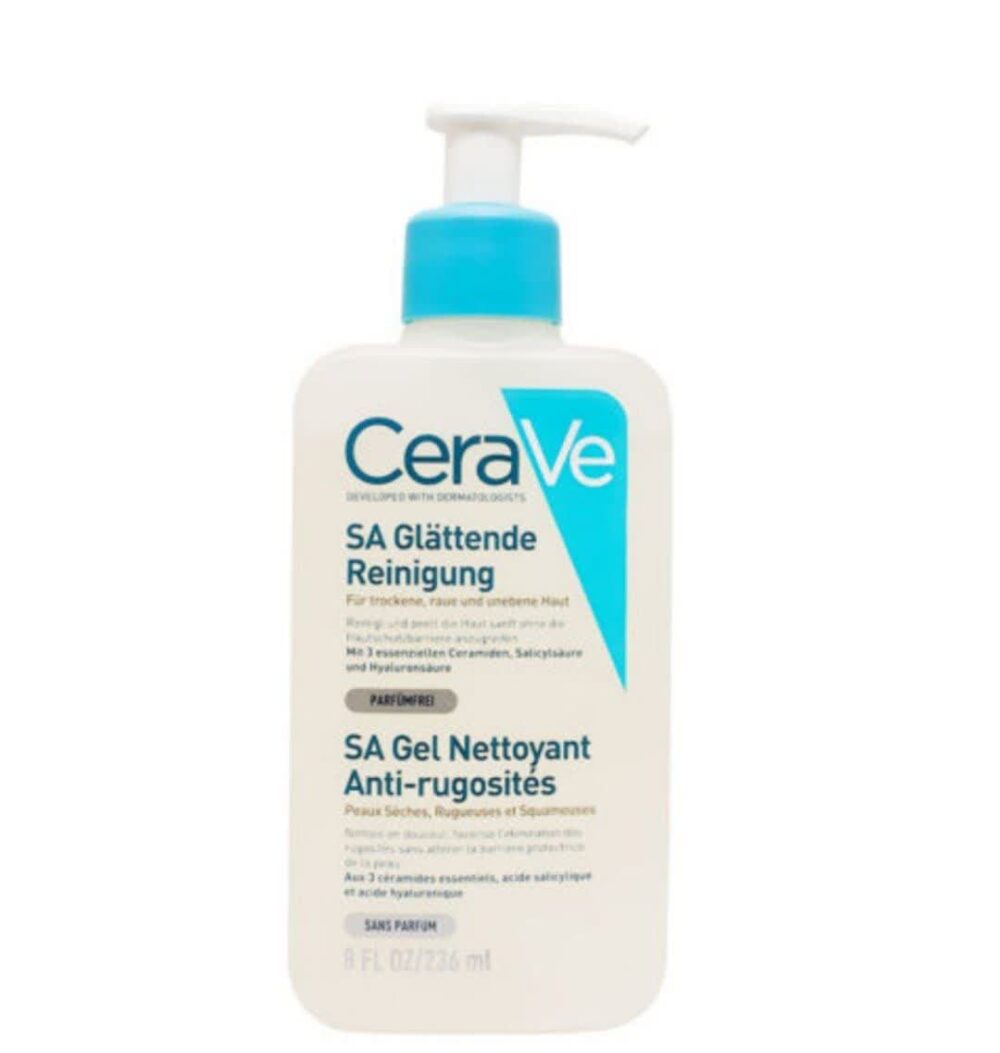 ژل شوینده ضد جوش پوست خشک و دهیدراته سراوی Cerave Sa Smoothing Cleanser