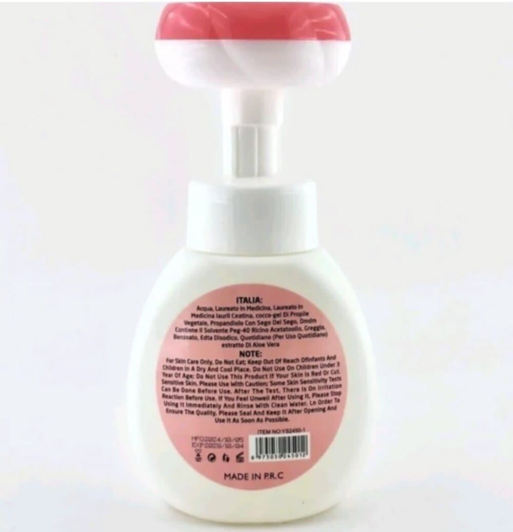 فوم شستشو صورت پمپی طرح گلBaby Powder - Image 2