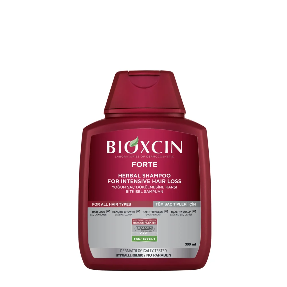 شامپو بیوکسین قرمز ضد ریزش فورت Fort مناسب برای تمامی موها حجم 300 میلBIOXCIN FORTE HAIR - Image 2