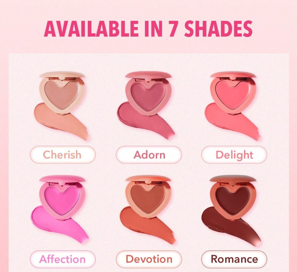 رژگونه کرمی قلبی شیگلم Sheglam - Image 2