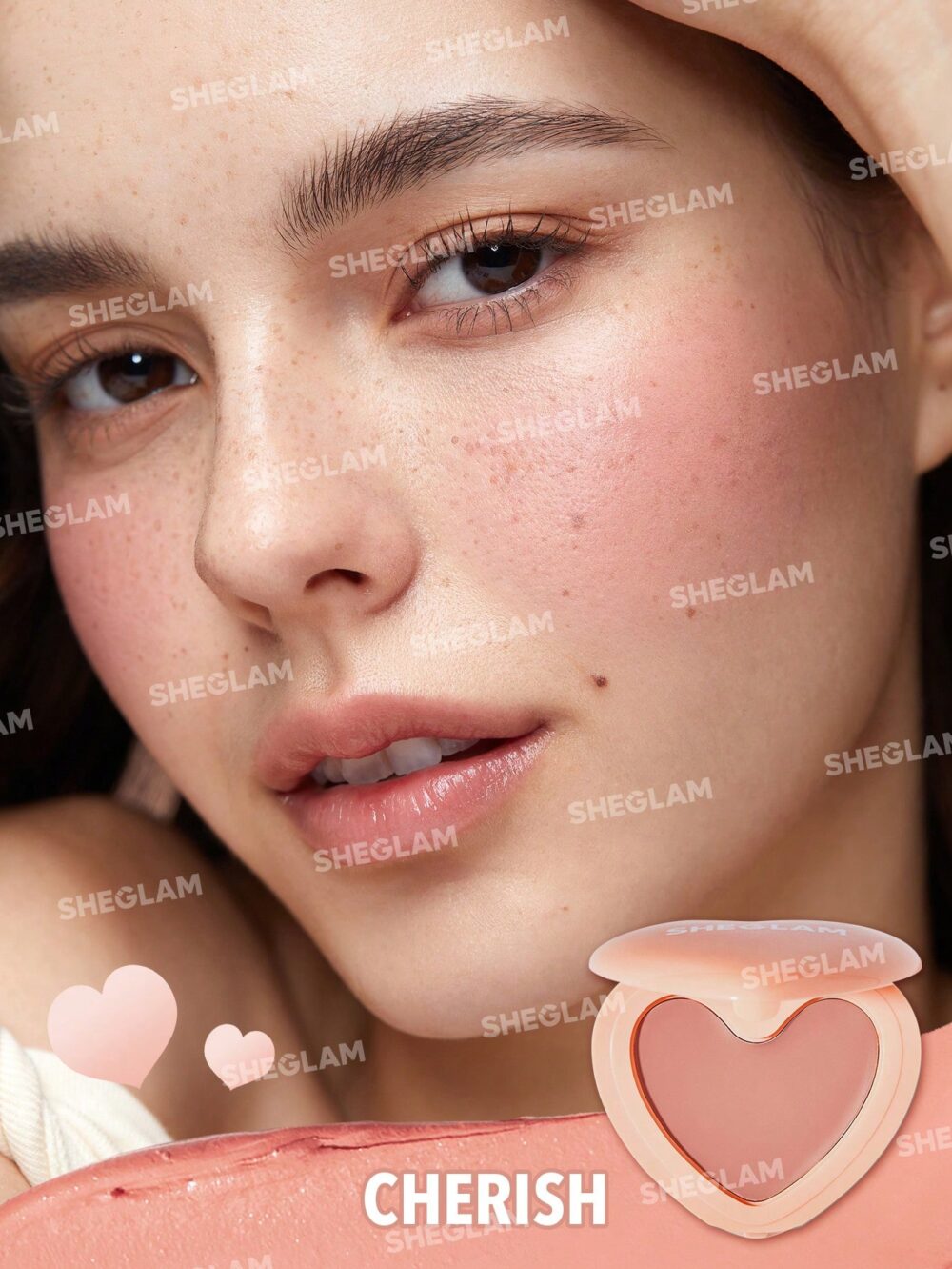 رژگونه کرمی قلبی شیگلم Sheglam - Image 3
