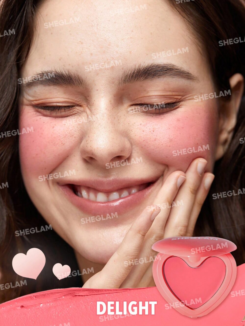 رژگونه کرمی قلبی شیگلم Sheglam - Image 4