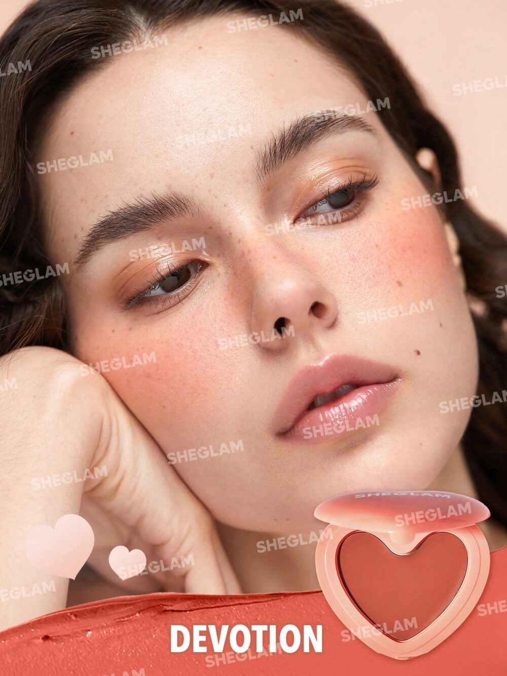 رژگونه کرمی قلبی شیگلم Sheglam - Image 8