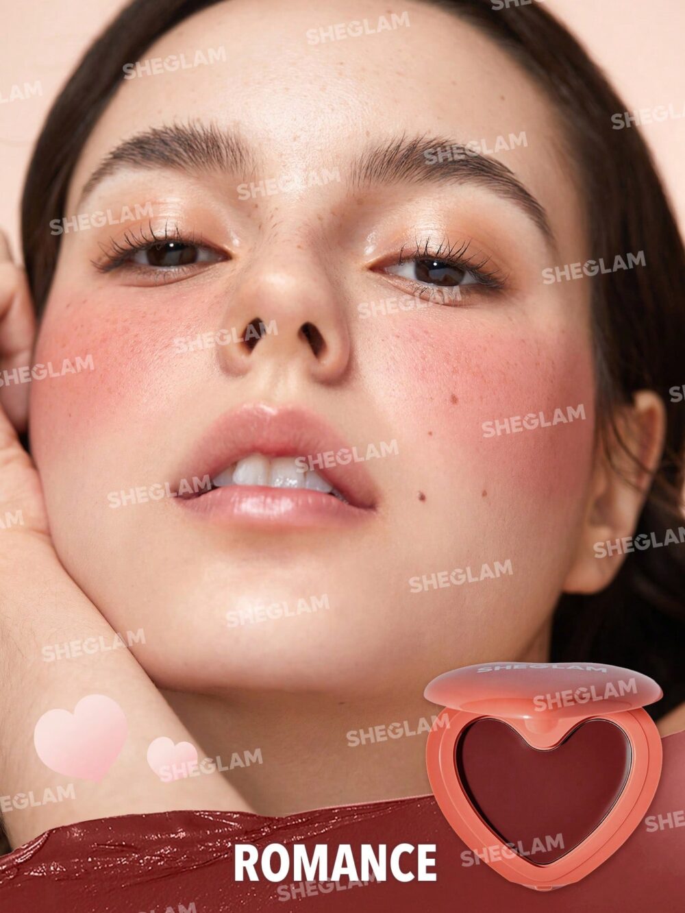 رژگونه کرمی قلبی شیگلم Sheglam - Image 6