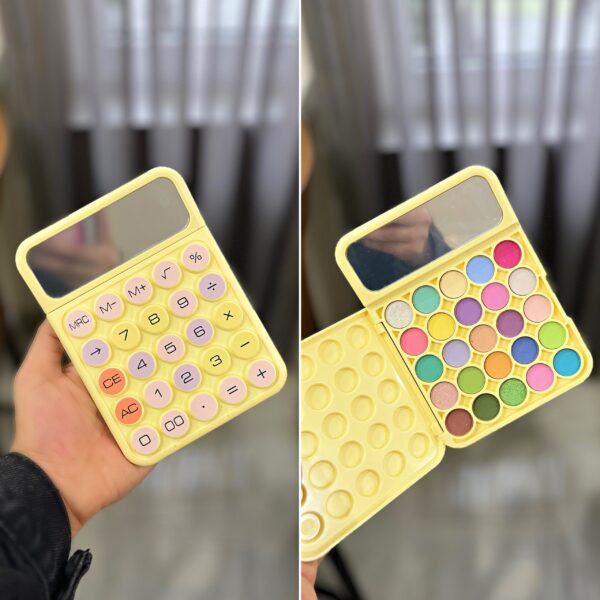 پالت سایه چشم مدل ماشین حساب برند Bigger رنگ زرد