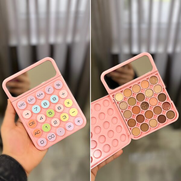 پالت سایه چشم مدل ماشین حساب برند Bigger رنگ صورتی