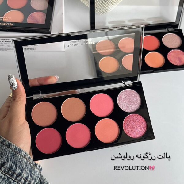 پالت رژگونه 8 رنگ رولوشن مدل Sugar & Spice