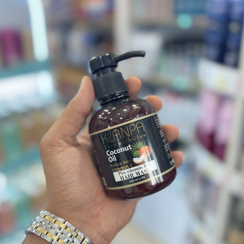 ماسک مو روغن نارگیل کلانپا بدون آبکشی فاقد سولفات حجم 300 میل
