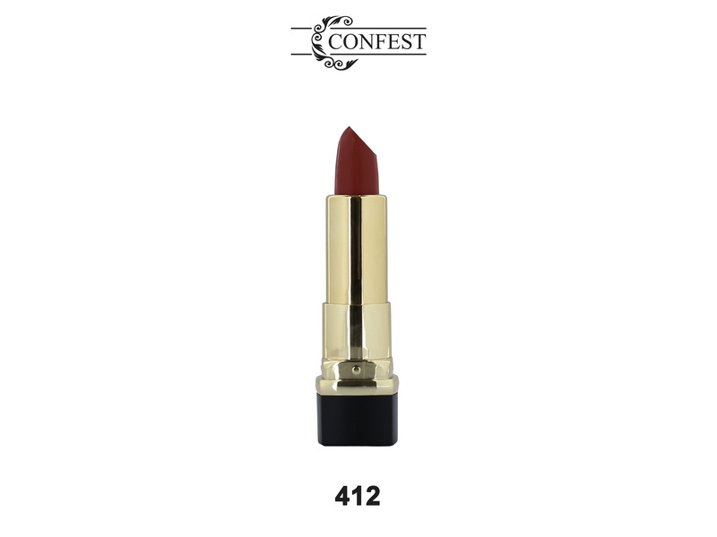 رژلب جامد مات کانفست Confest lipstick کد 412 - Image 4