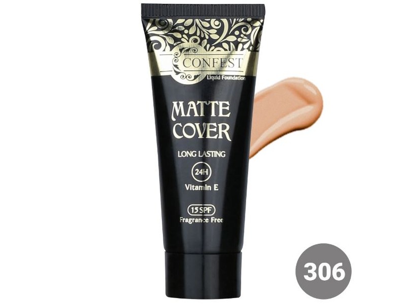 کرم پودر تیوپی کانفست SPF 15 با ماندگاری 24 ساعته و نمای مات،شماره 306 - Image 2