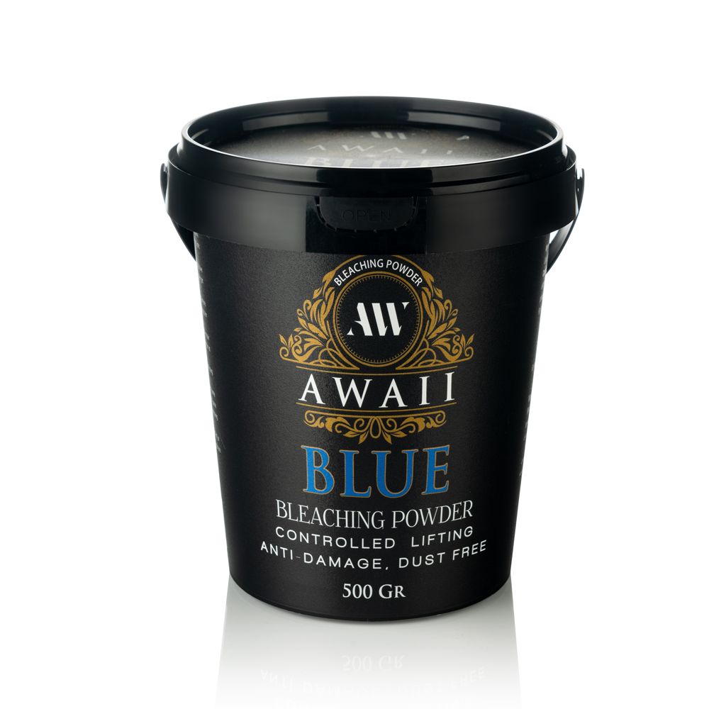 پودر دکلره آوایی آبی با رایحه نعناع وزن 500 گرم