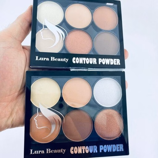 پالت کانتور و هایلایتر ۶ رنگ لورا بیوتی – Lurs Beauty Contour Powder