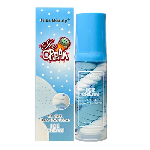 پرایمر بستنی آبی و سفید بدون چربی آبرسان کیس بیوتی