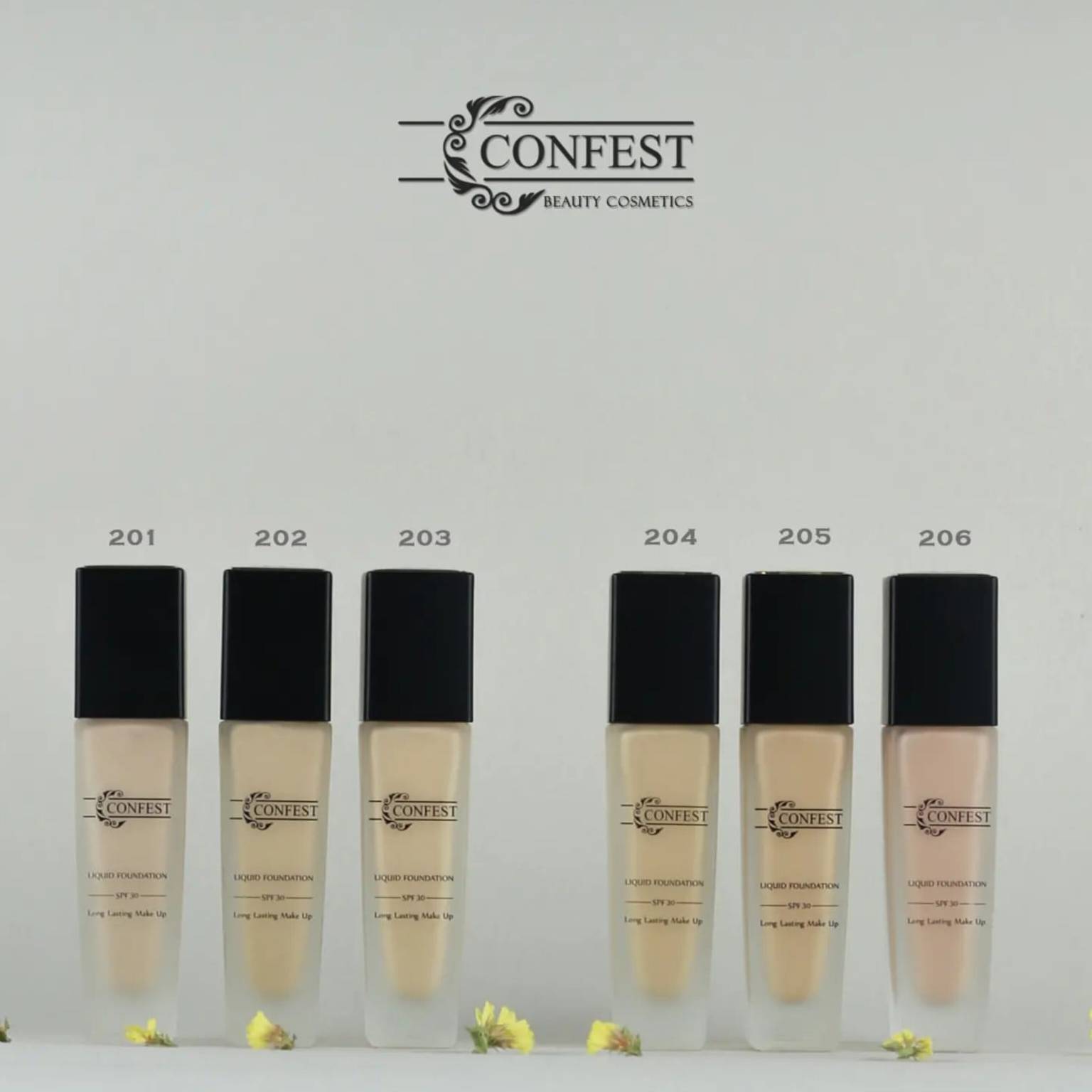 کرم پودر پمپی شیشه ای کانفست SPF 30 شماره 204 - Image 8