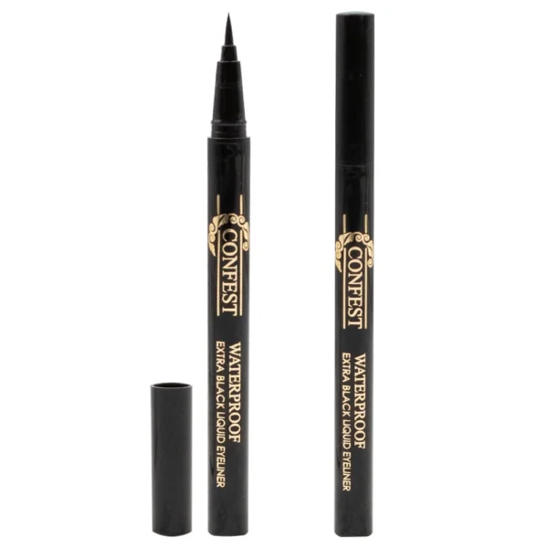 خط چشم ماژیکی مشکی ضد آب کانفست CONFEST black waterproof eyeliner