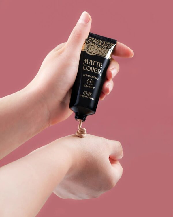 کرم پودر تیوپی کانفست SPF 15 با ماندگاری 24 ساعته و نمای مات،شماره 305 - Image 4