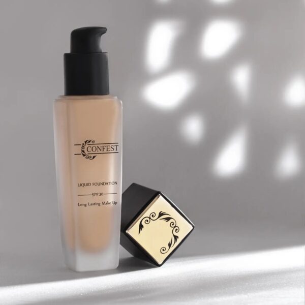 کرم پودر پمپی شیشه ای کانفست SPF 30 شماره 204