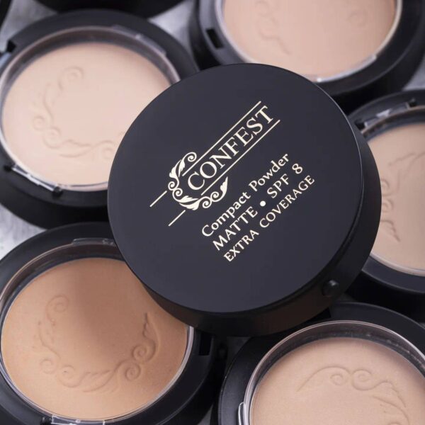 پنکیک مخملی کانفست SPF 8 با نمای مات و پوشش یکدست،شماره 101