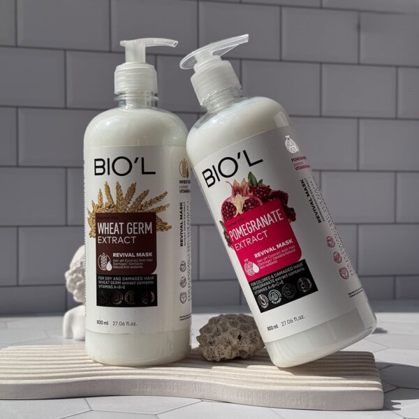 ماسک مو تقویت کننده بیول حجم 800 میلی لیتر Biol