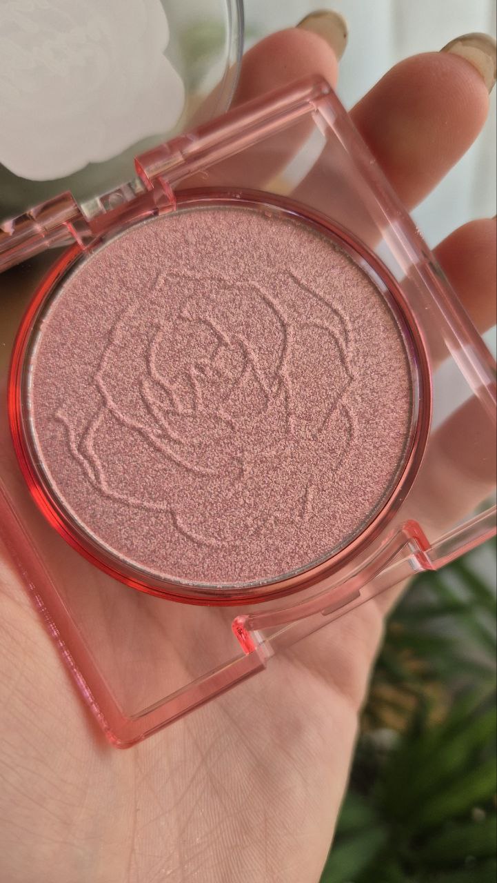 هایلایتر صورتی شاین دار گل رز پینترستی کاریته - Image 2