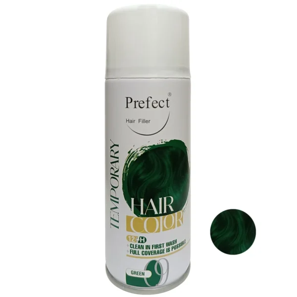 اسپری رنگ مو موقت سبز پرفکت Colored hair perfect