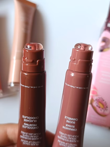 لیپ گلاس دونات candy طرح laneige برند hues queen - cinnamon sugar - Image 4