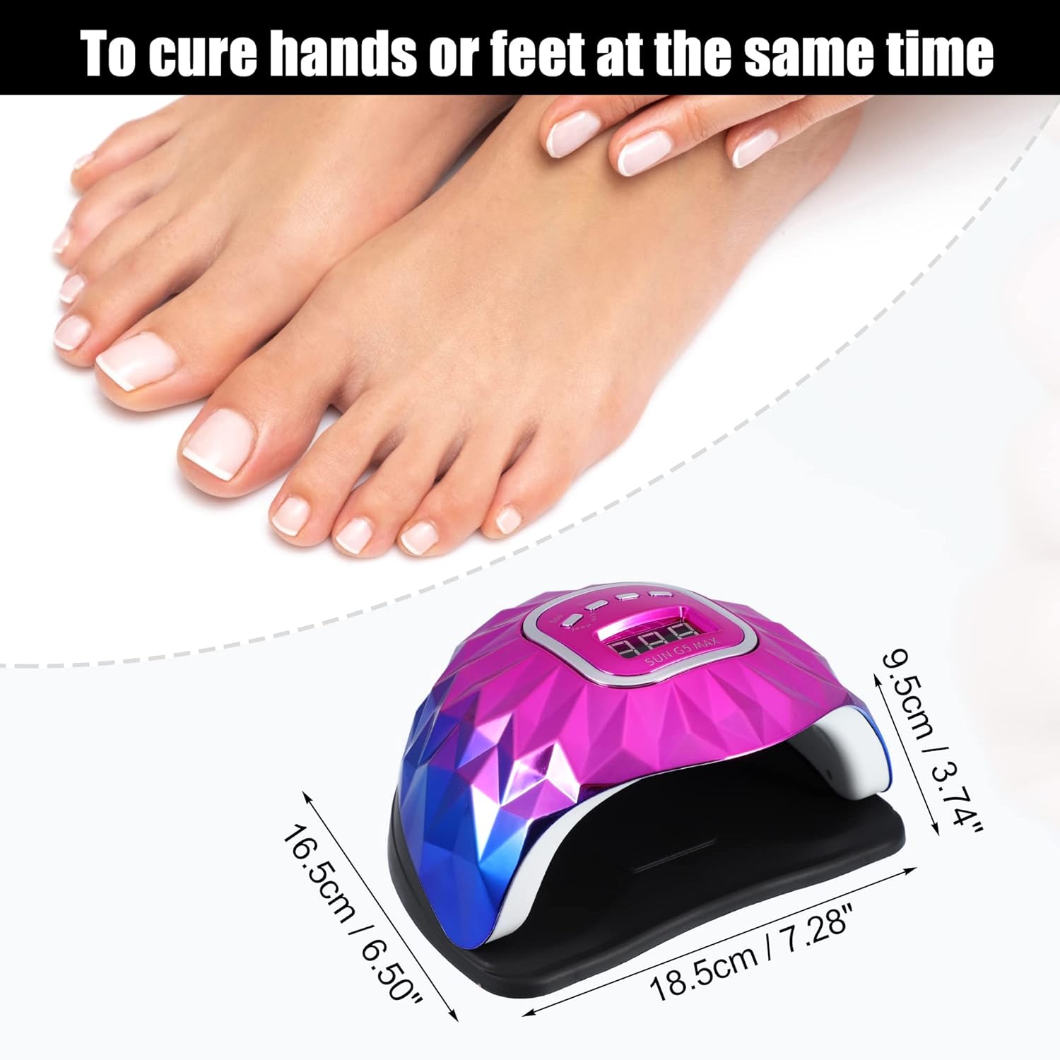 دستگاه یو وی UV/LED ناخن سان SUN G5 - Image 4