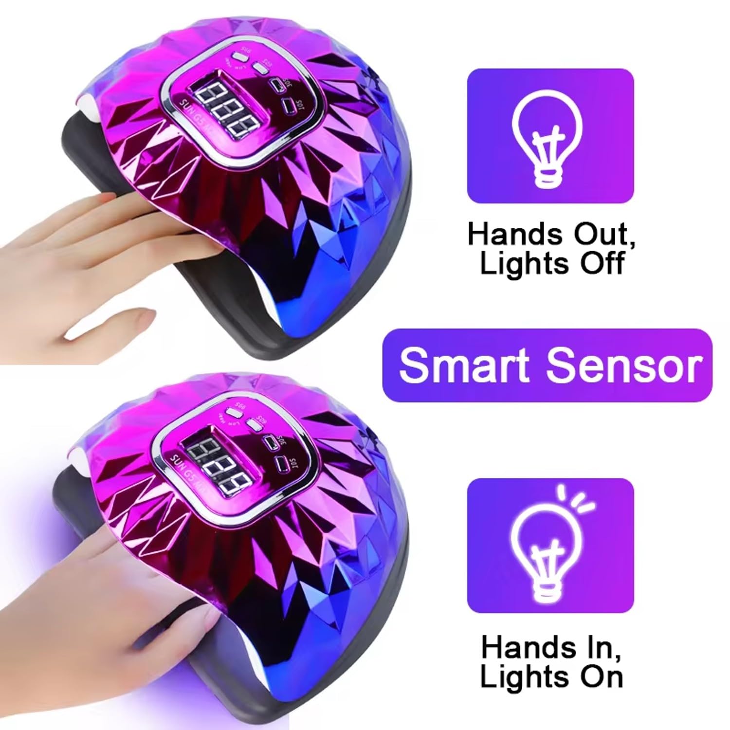 دستگاه یو وی UV/LED ناخن سان SUN G5 - Image 6