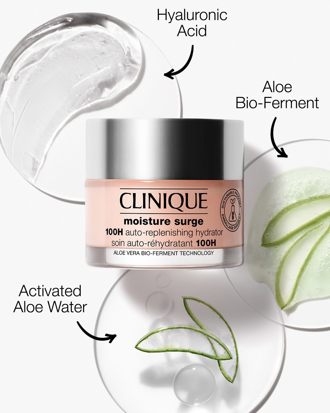 پک 3 عددی آبرسان 100 ساعته کلینیک Clinique Moisture Surge Pack 3 piece - Image 4