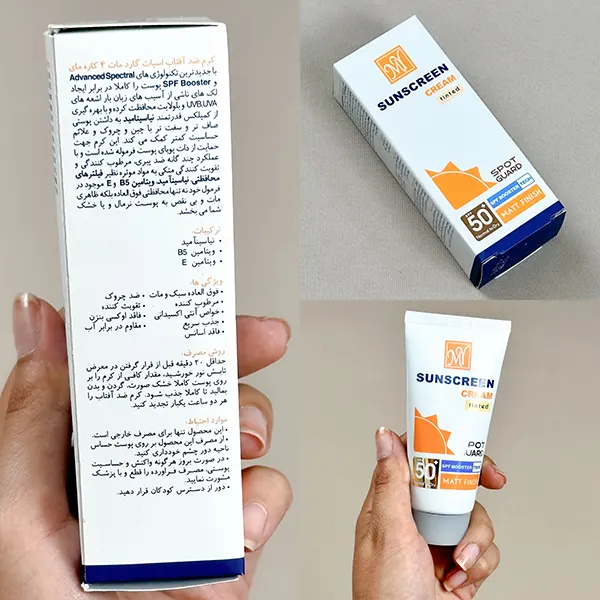 ضد آفتاب اسپات گارد مات 4 کاره مناسب انواع پوست رنگی مای - Image 5