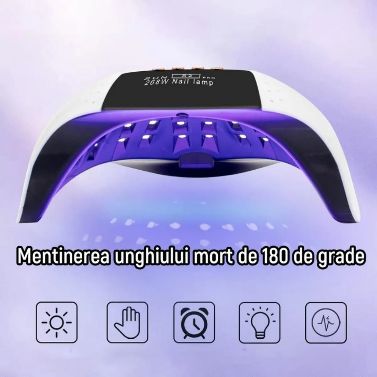 دستگاه یو وی UV/LED ناخن سان مدل Sun S2 Pro (268 وات) - Image 6