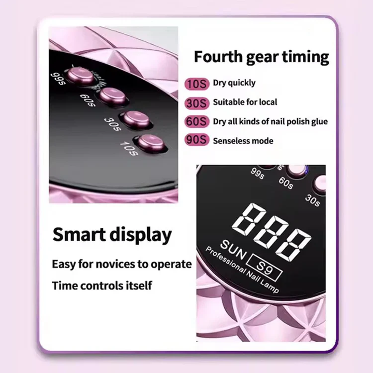 دستگاه یو وی UV/LED ناخن سان 268 وات SUN S9 NEW - Image 6