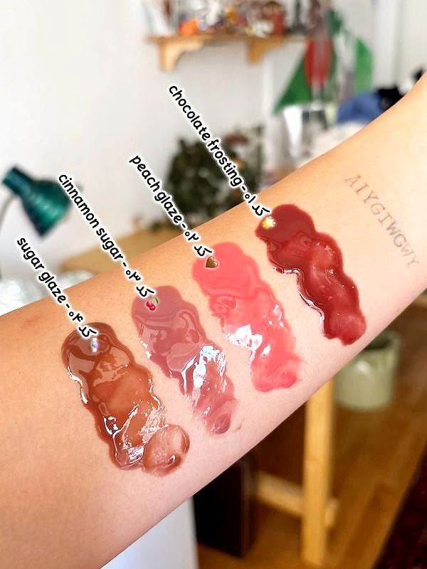 لیپ گلاس دونات candy طرح laneige برند hues queen - cinnamon sugar - Image 7