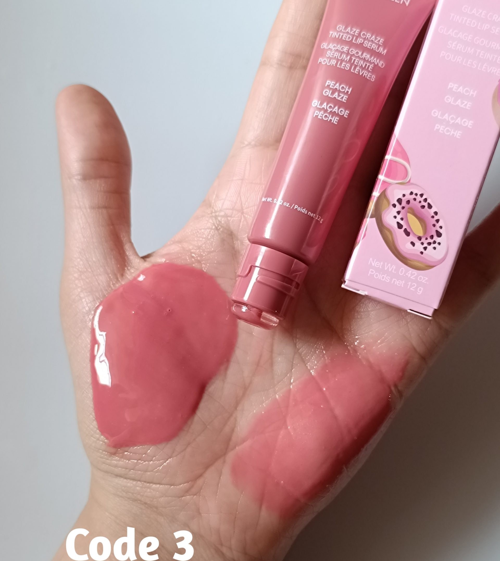 لیپ گلاس دونات candy طرح laneige برند hues queen - cinnamon sugar - Image 10