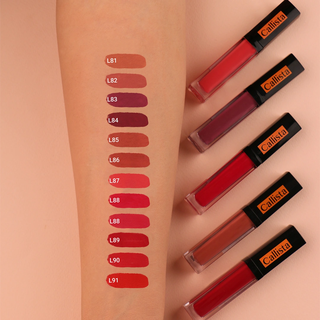 رژ لب مایع مات کالیستا کد Callista Stain Matt Lip Gloss L90 - Image 4