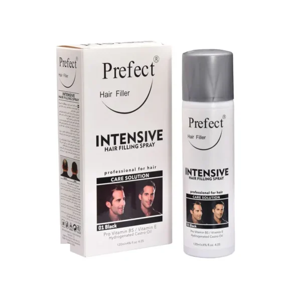 اسپری پرپشت کننده مو پرفکت رنگ مشکی شماره 01 حجم 120 میل perfect