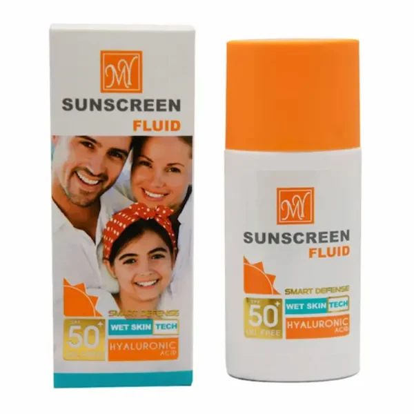ضد آفتاب فلوئید مای حاوی هیالورونیک اسید spf50
