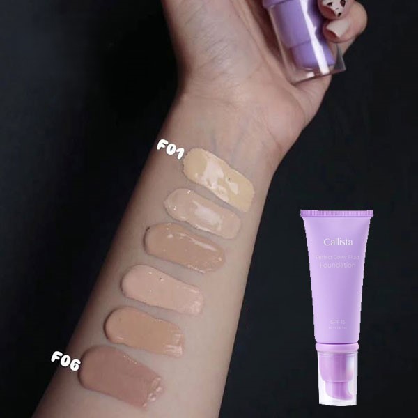 کرم پودر فلوییدی کالیستا مدل Perfect Cover حجم 40 میلی لیتر - Image 7