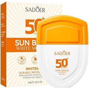 کرم ضد آفتاب و روشن کننده با SPF 50 سادور SADOER Sun Block 50
