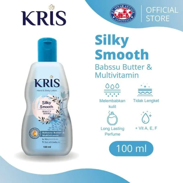 Kris kris hand and body lotion plus multivitamin silky smooth biru 100ml full01 k406p5gf 1 600x600