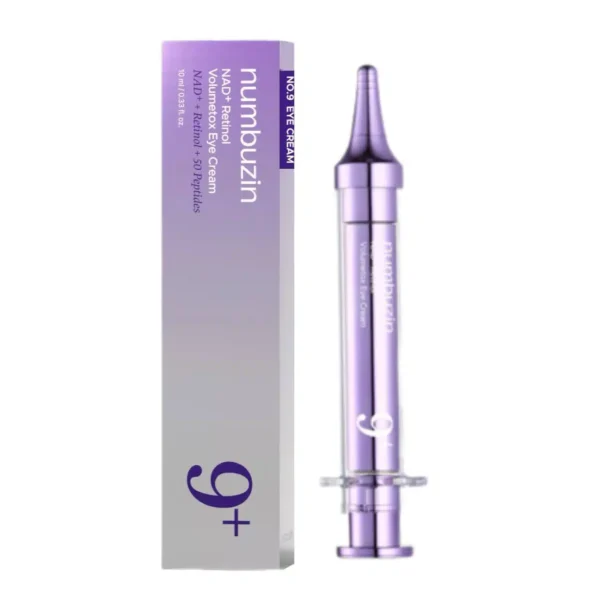 کرم دور چشم +NAD و رتینول شماره 9 نامبوزین ضد چروک و روشن کننده 10 میل NUMBUZIN No 9 NAD+ Retinol Volumetox Eye Cream