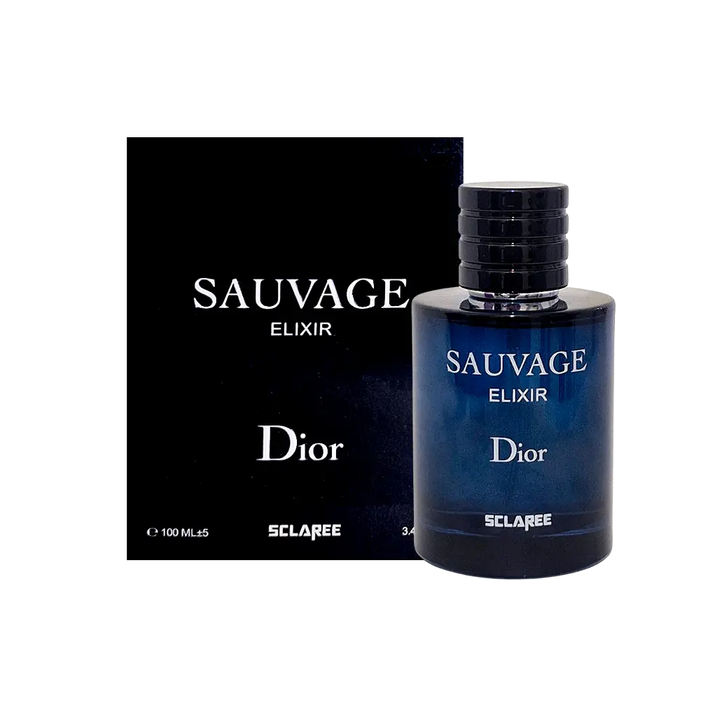 ادوپرفیوم مردانه اسکلاره Sclaree مدل دیور ساواج الکسیر Dior Sauvage Elixir حجم 100 میلی لیتر طرح مارک