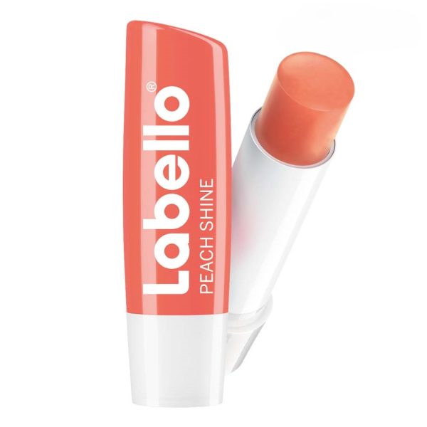 Labello peach shine lip balm 600x600
