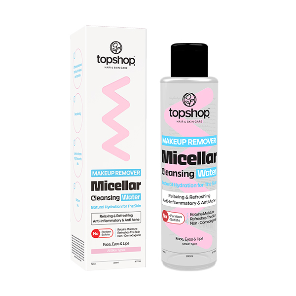 میسلار واتر تاپ شاپ مناسب صورت، چشم و لب ها حجم 200 میلی لیتر Top Shop Micellar