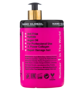 Nano global pink keratin hair mask 1000 ml khanoumi 1 2023514132655168