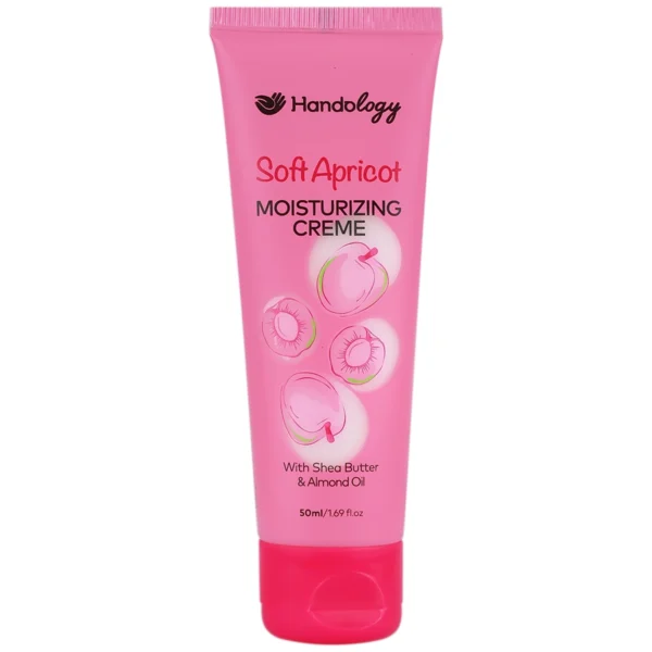 کرم مرطوب کننده دست و صورت هندولوژی مدل سافت اپریکات Soft Apricot مناسب انواع پوست حجم 50 میلی‌لیتر