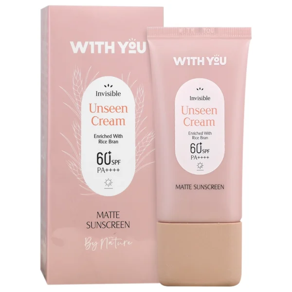 کرم ضد آفتاب بی رنگ ویت یو با SPF 60 حجم 50 میلی لیتر With You